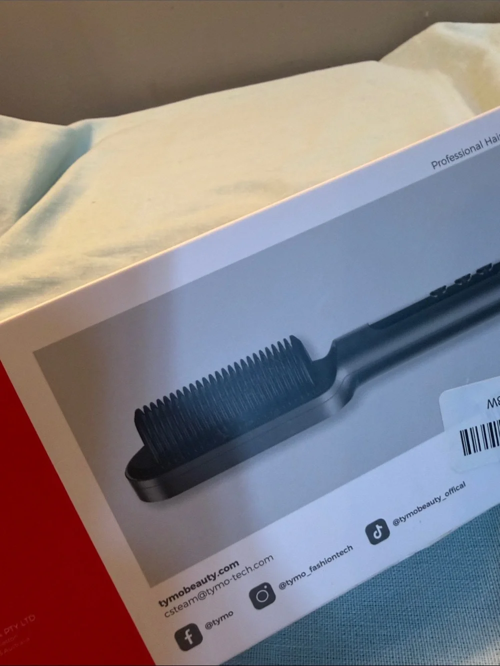 Tymo Black and Red Hair Straightener - Professional Styling Tool